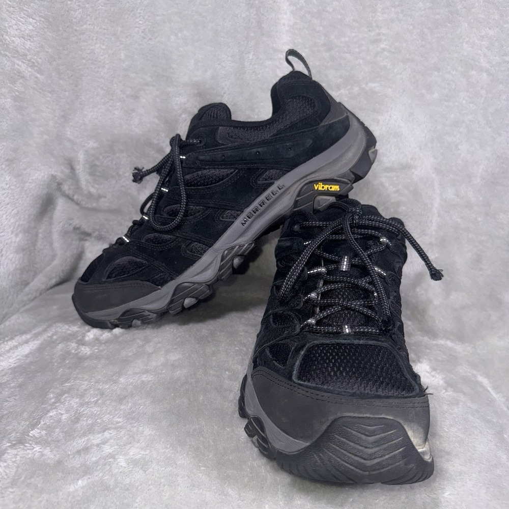 Merrell Mens Moab 3 Smooth GTX Vibram Black Outdoors Hiking Shoe J035875 Sz 11.5